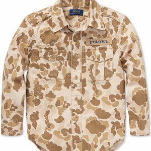 Polo Ralph Lauren Boys Camo Twill Cotton Shirt Long Sleeves